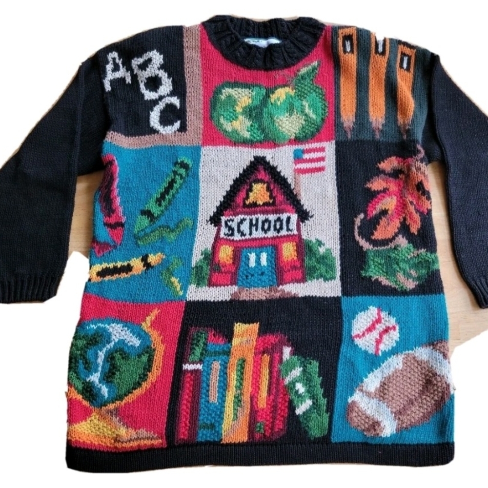 Colorful Graphic Women's Sweater